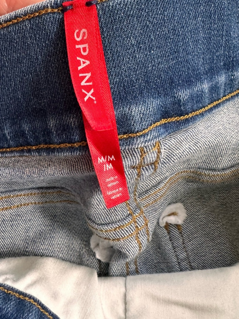 SPANX Dark Blue Flare Jeans - Picture 5 of 8